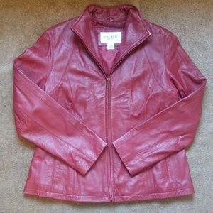 Nine West Red Leather Jacket